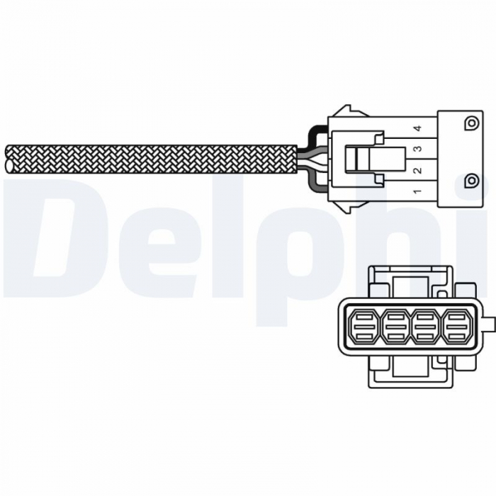 Sonda lambda incalzit potrivit CITROEN BERLINGO, BERLINGO MULTISPACE, C2, C3 I, C3 PLURIEL, C4, C4 I, C8, EVASION, JUMPY, SAXO, XANTIA, XSARA, XSARA PICASSO 1.1-3.0 - (numar de fire 4, 400mm) [2]
