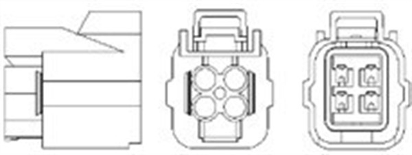 Sonda lambda potrivit HONDA CIVIC VII 1.3H/1.4/1.6 2000-2005 - (numar de fire 4, 540mm) [2]
