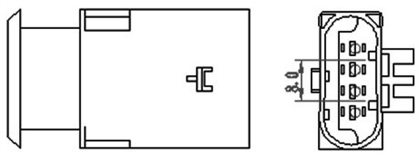 Sonda lambda potrivit MINI (R50, R53), (R52) 1.6 2001-2008 - (numar de fire 4, 650mm) [2]
