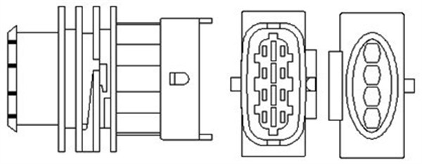 Sonda lambda (numar de fire 4, 780mm) OPEL ASTRA G, CORSA C, VECTRA B, ZAFIRA A 1.4 1.6 1.6CNG intre 1995-2009