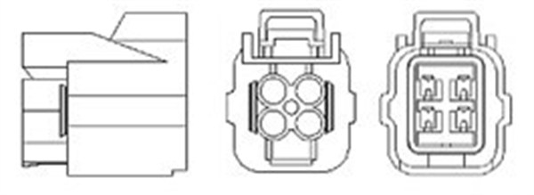 Sonda lambda (numar de fire 4, 860mm) HONDA CIVIC VII, LOGO 1.3 1.4 1.6 intre 1999-2005