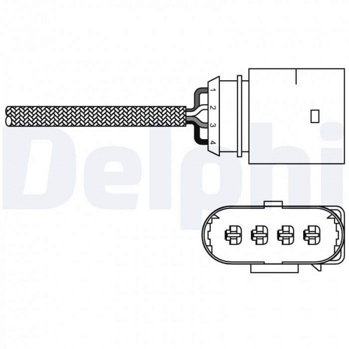 Sonda lambda potrivit AUDI A4 B5, A4 B6, A4 B7; NISSAN X-TRAIL I; SKODA SUPERB I; VW PASSAT B5, PASSAT B5.5 1.6-2.2D 1994-2013 - (numar fire 4, 1060mm) [2]