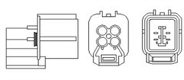 Sonda lambda (numar fire 4, 250mm) potrivit HONDA ACCORD V, ACCORD VI, STREAM 1.8-2.3 09.93-09.06