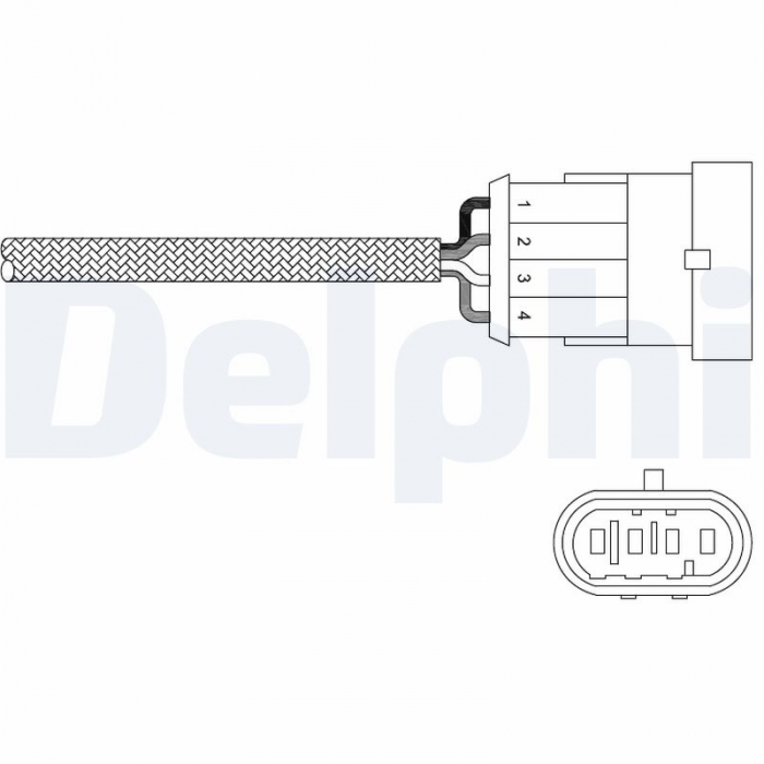 Sonda lambda potrivit ABARTH 500 / 595 / 695, 500C / 595C / 695C, GRANDE PUNTO; ALFA ROMEO 147, 166, GIULIETTA, GT, GTV, MITO, SPIDER; FIAT 500, 500 C 1.2-3.2 dupa 1994 - (numar fire 4, 300mm) [2]