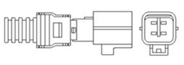 Sonda lambda (numar fire 4, 412mm) potrivit FIAT TALENTO; MAZDA CX-7; NISSAN JUKE; SUZUKI BALENO; TATA INDIGO MARINA; TOYOTA AURIS, COROLLA 1.2-2.5 01.03-