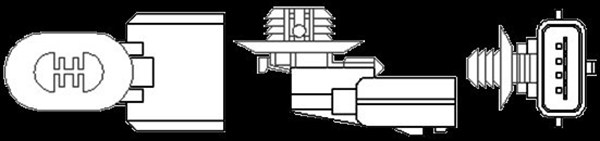 Sonda lambda potrivit MERCEDES A (W168), C (CL203), C T-MODEL (S203), C (W203), C (W204), CLK (C209), E (W211); VOLVO S60 I, V40, XC90 I; AUDI A3 0.8-4.5 dupa 1997 - (numar fire 4, 460mm) [2]