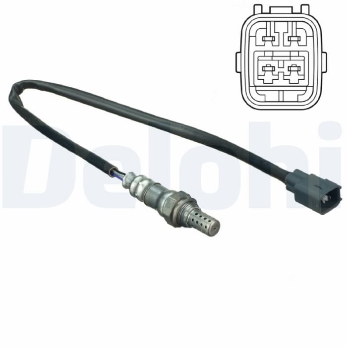 Sonda lambda (numar fire 4, 492mm) potrivit VOLVO S60 I, V50, XC90 I; CHEVROLET EPICA; DAIHATSU CUORE VI, SIRION; FIAT SEDICI; HONDA CIVIC VI, CIVIC VII, HR-V; LEXUS ES, GS 1.0-4.6 07.90-