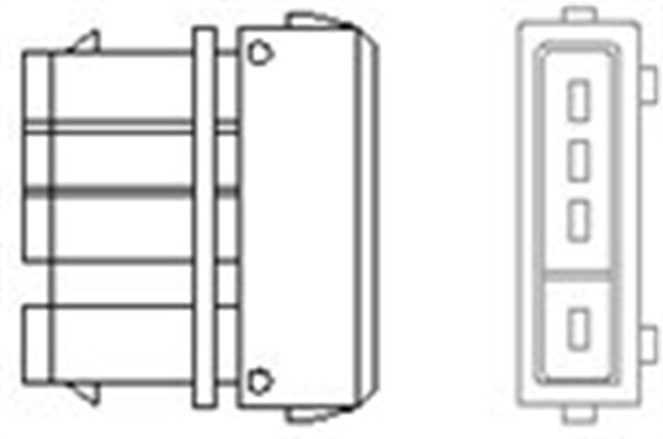 Sonda lambda (numar fire 4, 515mm) potrivit SKODA FELICIA I, FELICIA II; VW CADDY II 1.3 1.6 10.94-04.02