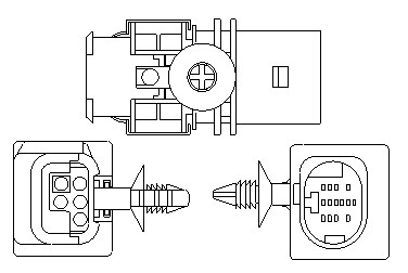 Sonda lambda (numar fire 5, 450mm) potrivit MERCEDES A (W168), A (W176), B SPORTS TOURER (W246, W242), C (CL203), C T-MODEL (S203), C (W203), C (W204) 0.8-5.7 01.88- [2]