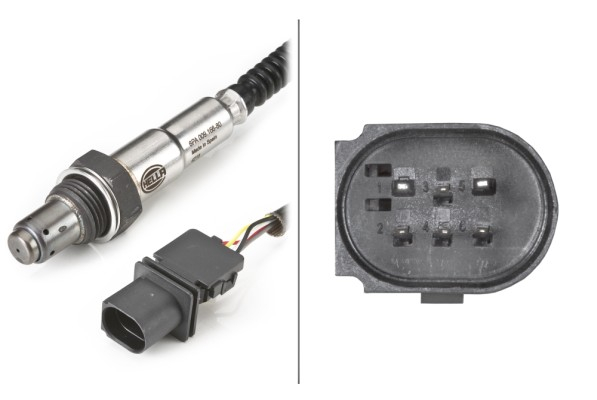 Sonda lambda (numar fire 6, 400mm) potrivit DS DS 5; IVECO DAILY IV, MASSIF; MERCEDES A (W169), A (W176), B SPORTS TOURER (W245), B SPORTS TOURER (W246, W242), C (C204) 0.8D-6.2 07.01-