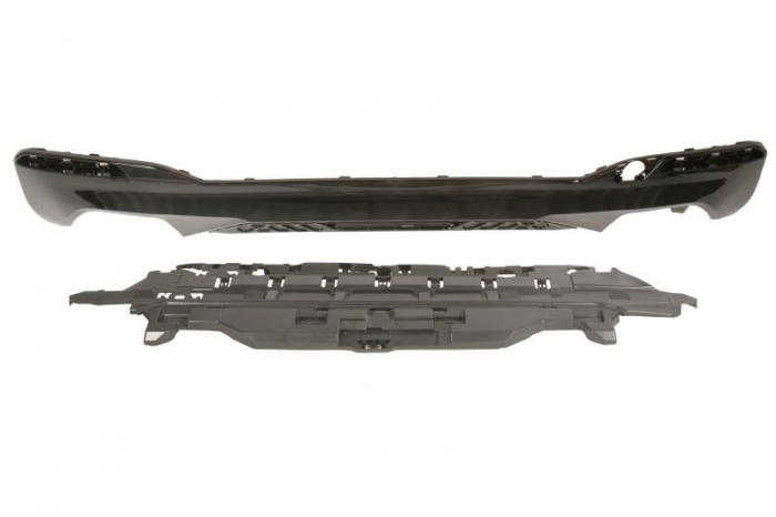 Spoier bara spate model pachet M negru cu 2 iesiri esapament sedan potrivit BMW Seria 5 G30 dupa 2018 [2]