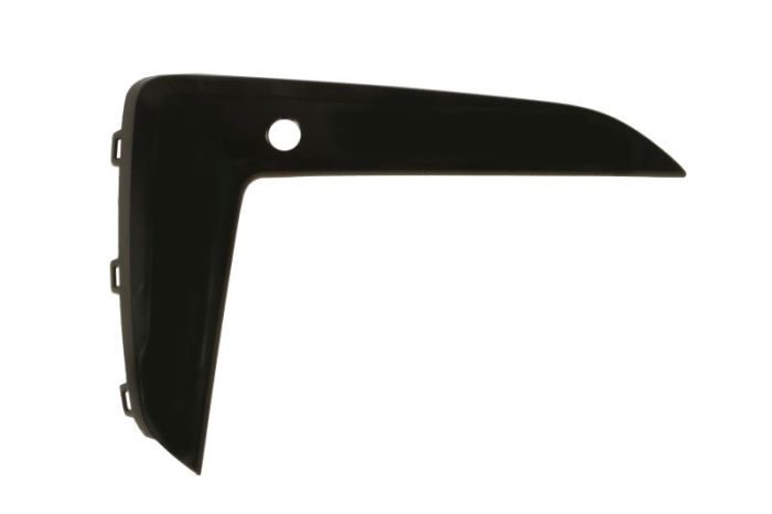 Spoiler bara Fata Dreapta M-TECHNIC, cu gauri pentru senzorii de parcare, plastic, negru lucios potrivit BMW 5 G30, F90, 5 G31 09.16-