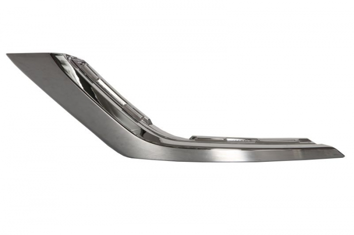 Spoiler bara fata stanga inferior, plastic, crom potrivit mitsubishi outlander iii 2012-2018