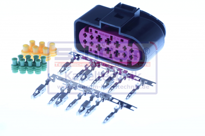 Stecher cu mufa metalica numar pini: 14, kit reparatie [3]