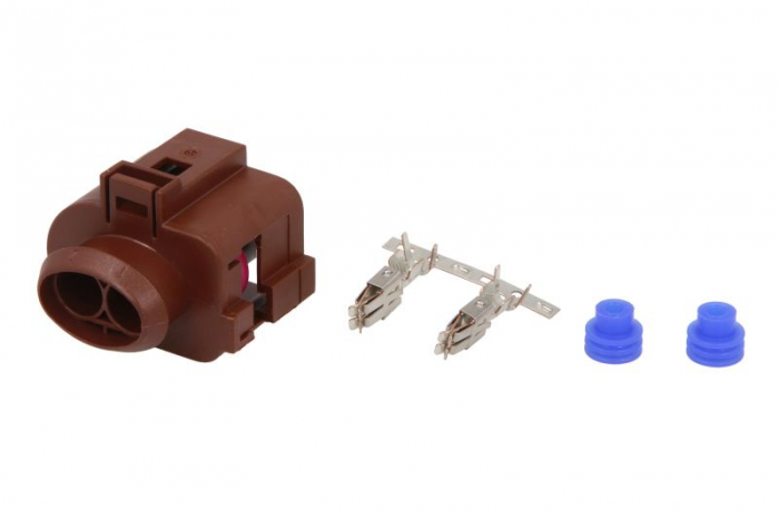 Stecher cu mufa metalica numar pini: 2, kit reparatie [2]