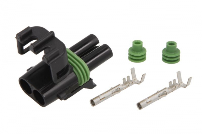 Stecher cu mufa metalica numar pini: 2, kit reparatie [2]