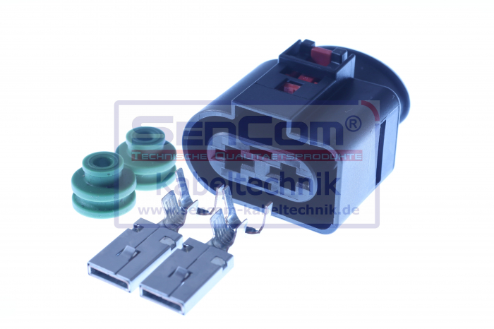 Stecher cu mufa metalica numar pini: 2, kit reparatie [3]