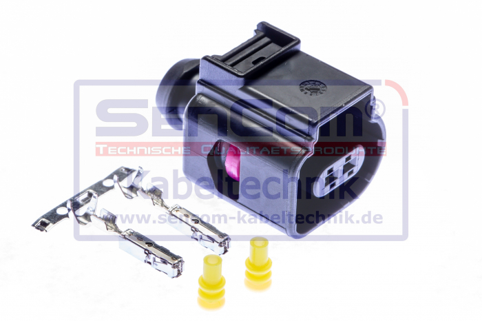 Stecher cu mufa metalica numar pini: 2, kit reparatie [3]