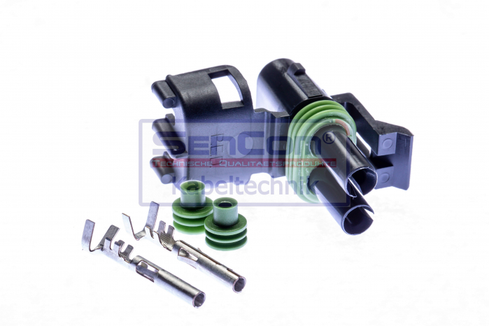 Stecher cu mufa metalica numar pini: 2, kit reparatie [3]