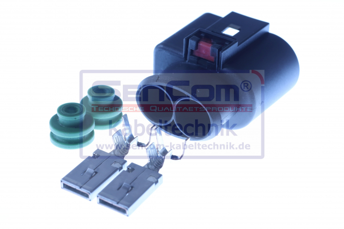 Stecher cu mufa metalica numar pini: 2, kit reparatie [4]