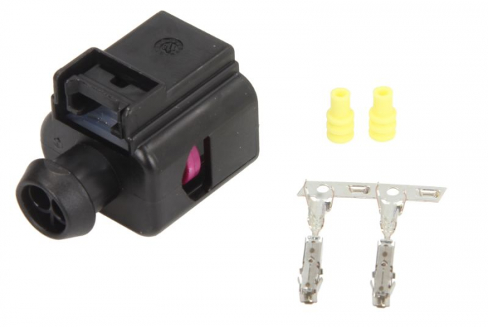 Stecher cu mufa metalica numar pini: 2, kit reparatie [2]