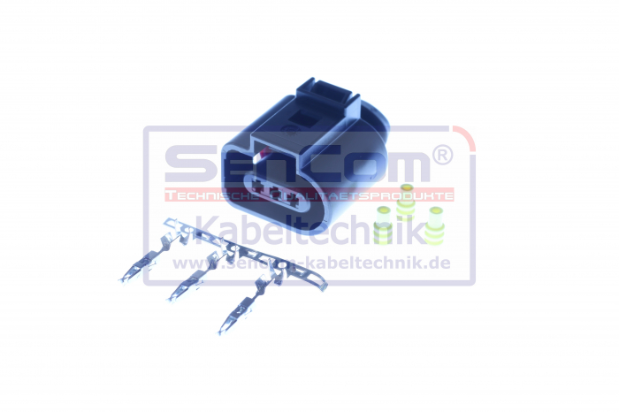 Stecher cu mufa metalica numar pini: 3, kit reparatie potrivit AUDI A3, A4 B5, A6 C6; SEAT IBIZA III; SKODA OCTAVIA I, OCTAVIA II; VW GOLF IV, GOLF V, PASSAT B6, POLO, TRANSPORTER IV  [3]