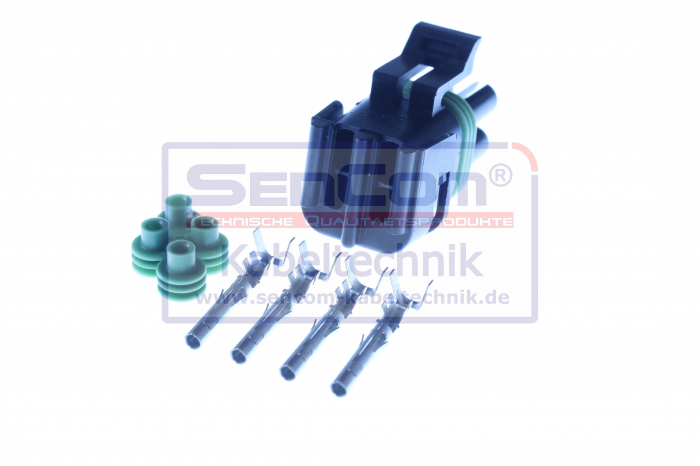 Stecher cu mufa metalica numar pini: 4, kit reparatie [4]