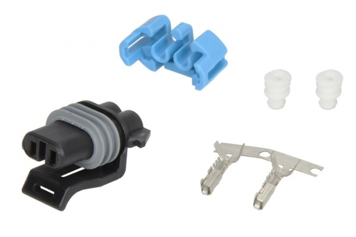 Stecher metalic, numar pini: 2, Kit reparare, potrivit FORD; GM; HYUNDAI; KIA; NISSAN; OPEL [2]
