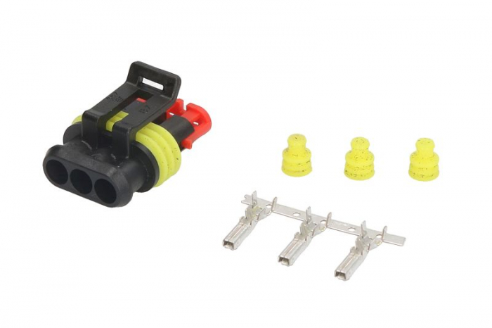 Stecher metalic, numar pini: 3, Kit reparare, potrivit AUDI; BMW; DAF; IVECO; MAN; MB; MERCEDES; RVI; SEAT; SKODA; VOLVO; VW [2]