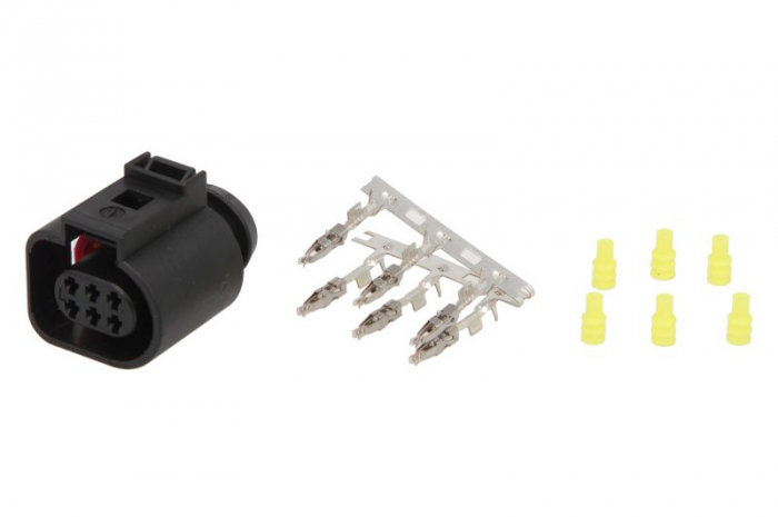 Stecher metalic, numar pini: 6, Kit reparare, potrivit AUDI; HYUNDAI; KIA; SEAT; SKODA; VW potrivit AUDI A4 B5, A4 B6; VW GOLF IV 11.94-12.04 [1]