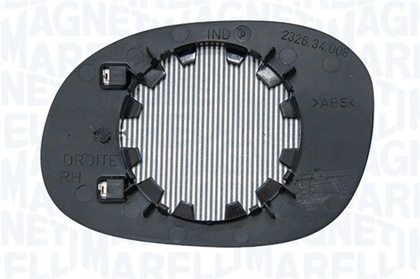 Sticla oglinda laterala Dreapta (convexa, incalzita) potrivit CITROEN C2, C2 ENTERPRISE, C3 I, XSARA PICASSO; PEUGEOT 1007, 206 08.98- [3]