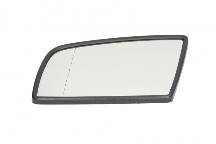 Sticla oglinda laterala Stanga (asferice, incalzita, alb) potrivit BMW 5 (E60), 5 (E61), 6 (E63), 6 (E64) 12.01-12.10 -12.10