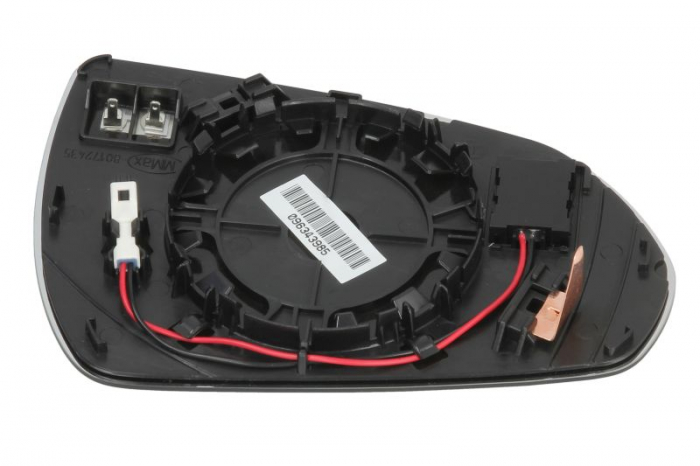 Sticla oglinda laterala Stanga (convexa, incalzita, crom) potrivit HYUNDAI I30 11.16- [2]