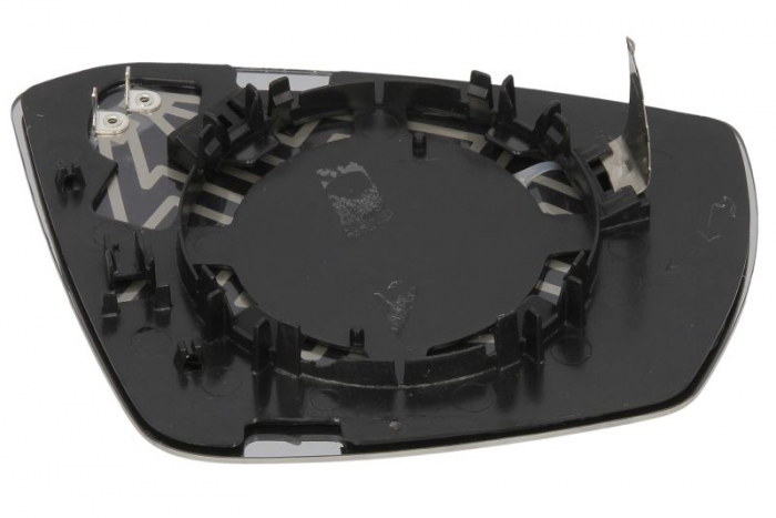 Sticla oglinda laterala Stanga convexa, incalzita, crom potrivit SKODA OCTAVIA III; VW T-ROC dupa 2012 [2]