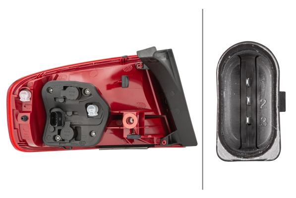 Stop Dreapta (extern, P21W) potrivit AUDI A4 ALLROAD B8, A4 B8 11.07-05.16 [4]