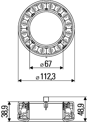 Stop Dreapta/Stanga (12V, rosu) potrivit DEUTZ FAHR 5000, 6000, 7000, AGROTRON 01.12- [4]