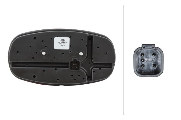 Stop lampa spate dreapta Cargoluna (P21W/R10W, 24V, cu semnalizator, lumina marsalier, cu lumina stop, lumina parcare) [2]