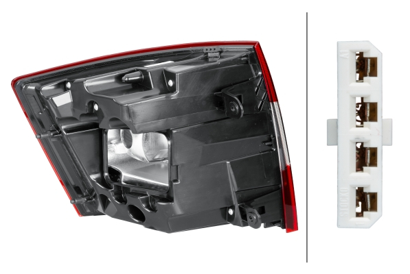 Stop lampa spate dreapta LED/P21W/PY21W, LED top SKODA OCTAVIA 3 III Station wagon dupa 2016 [2]