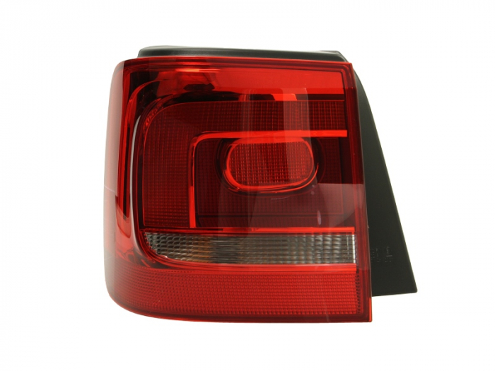 Stop lampa spate stanga exterior pentru becuri, culoare semnalizator alb, culoare sticla rosu VW TOURAN I intre 2010-2015