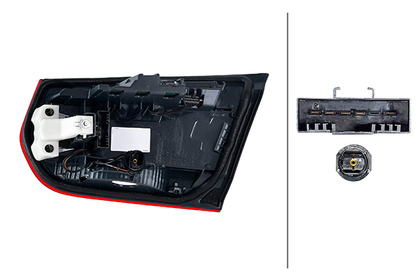 Stop lampa spate stanga (interior, H21W, culoare sticla fumuriu, cu lumina ceata, lumina marsalier) potrivit BMW Seria 3 F30, F31, F80 05.15-03.19 [2]