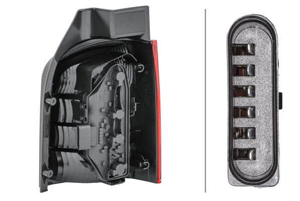 Stop lampa spate Stanga (P21/4W/P21W, versiune cu clapeta spate) potrivit VW MULTIVAN V, TRANSPORTER V 1.9D-3.2 04.03-08.15 [2]