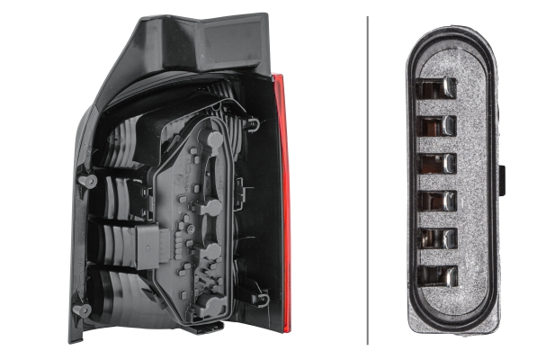 Stop lampa spate stanga pentru becuri, culoare semnalizator galben VW TRANSPORTER T5 2 usi intre 2003-2009 [2]