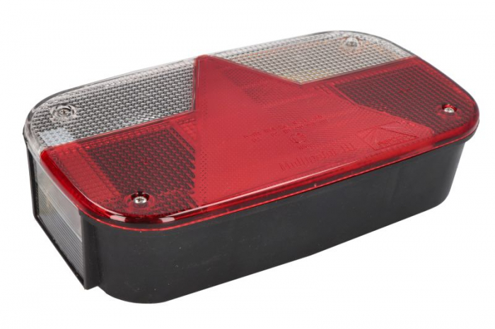 Stop spate dreapta (12V, cu intermitent, lumina de marșarier, cu stop, lumina de parcare, reflector triunghiular conector: Bayonet 5PIN) [3]