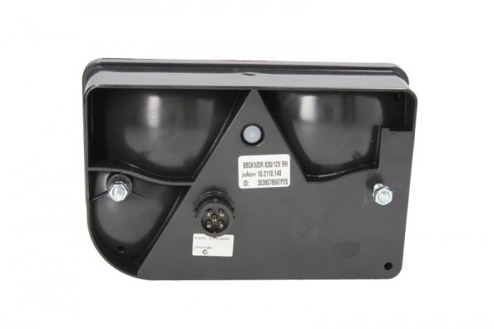 Stop spate dreapta BBSKW 830 (C5W/P21/5W/P21W/PY21W, 12V, cu intermitent, cu far de ceață, lumina de marșarier, cu stop, lumină de parcare, cu iluminare placuta, reflector triunghiular, conector: Bayo [2]