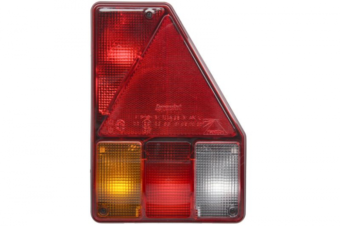 Stop spate dreapta EARPOINT (12V, cu intermitent, lumina de marsarier, cu stop, lumina de parcare, reflector triunghiular, surub, numar conexiuni: 5, conector: Bayonet 5PIN)