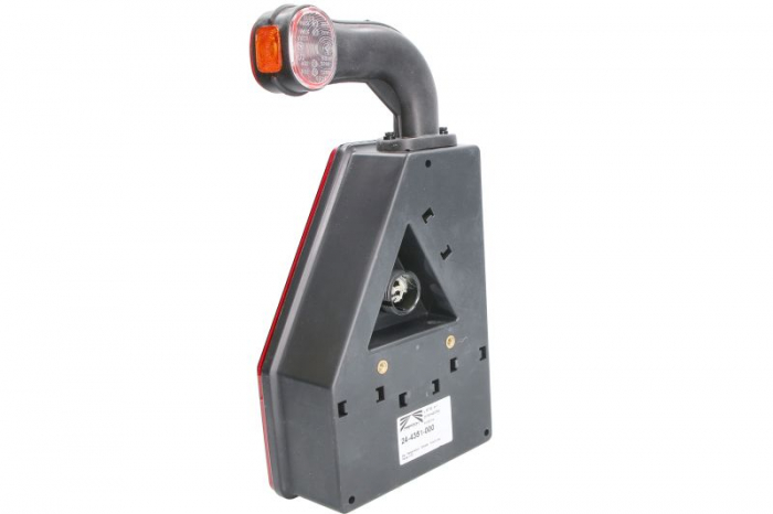 Stop spate dreapta EARPOINT (24V, cu intermitent, lumina de marșarier, cu stop, lumina de parcare, reflector triunghiular, cu lampă cu braț prelungitor, suruburi, numar conexiuni: 5, conector: ASS2 7P [3]