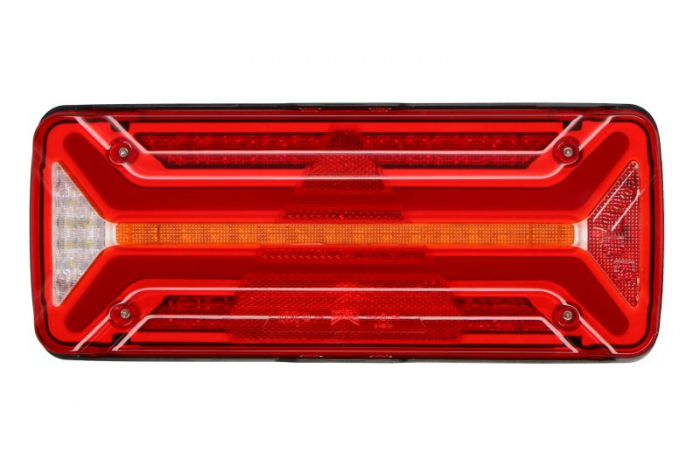 Stop spate dreapta ECOLED II (LED, 10 30V, cu intermitent, cu far de ceata, lumina de marsarier, cu stop, lumina de parcare, reflector, dynamic indicator, conector: AMP 7PIN Bayonet)