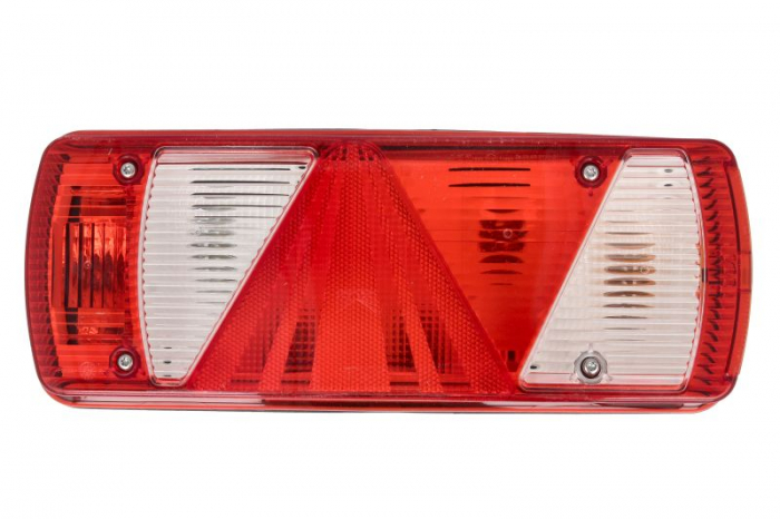 Stop spate dreapta ECOPOINT II (24V, cu intermitent, cu far de ceata, marsarier, cu stop, lumina de parcare, reflector triunghiular, conector: ASS2.1 7PIN)