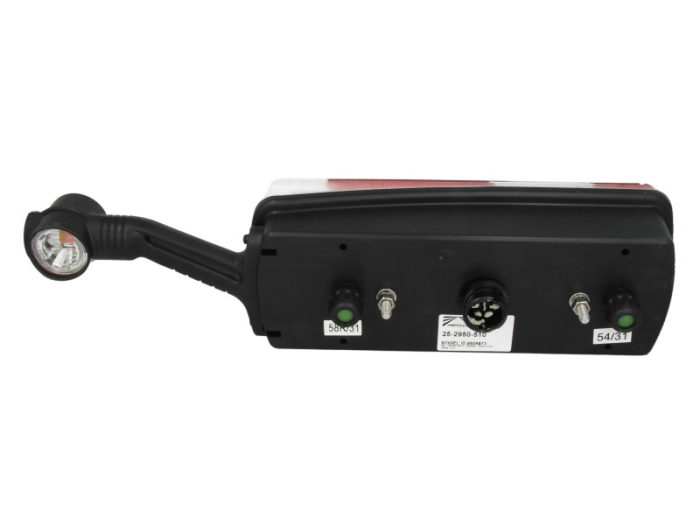 Stop spate dreapta ECOPOINT II (24V, reflector triunghiular, cu lampă cu braț prelungitor, conector: 2 x ASS2 2PIN/ASS 7.1 7PIN) potrivit KOGEL [2]