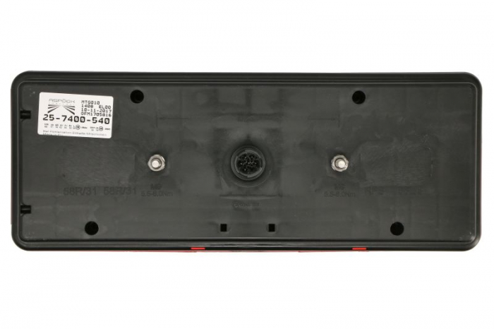 Stop spate dreapta EUROPOINT III (24V, cu intermitent, cu far de ceață, lumina de marșarier, cu stop, lumină de parcare, reflector conector: AMP 7PIN Bayonet) [2]